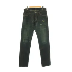 モルガンオム MORGAN HOMME ダメージ加工 コーティング デニム パンツ ジーンズ L インディゴ /CX ■OS ■ADのサムネイル