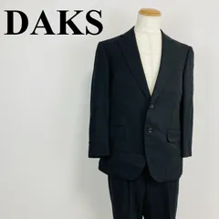 DAKS ダックス メンズスーツ セットアップ ジャケット パンツ スラックス ストライプ ブラック A6 0502Kのサムネイル