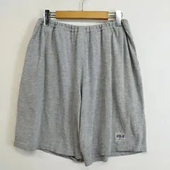 90s KIKI 83am ハーフ ショート パンツ ロゴ パッチ サーフ Y2K 古着 VINTAGE グレー M H74のサムネイル