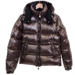 良品 MONCLER モンクレール ヒマラヤ ビッグロゴ フード付き ダウンジャケット 0 ブラウン メンズ 古着 中古 USEDのサムネイル
