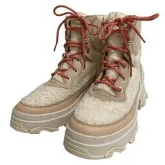 良品 SOREL ソレル BREX BOOT COZY LACE WP ウォータープルーフ 防水 ショートブーツ NL4813-260 サイズ26.5cm ホワイト×ベージュ メンズ レディース 古着 中古 USEDのサムネイル