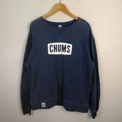 CHUMS チャムス ボックスロゴスウェット ネイビー XL メンズ 古着 アメカジ レトロのサムネイル