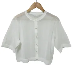 美品 25AW ANAYI アナイ ハーフスリーブシアークルー カーディガン サイズ38 ホワイト レディース 古着 中古 USEDのサムネイル