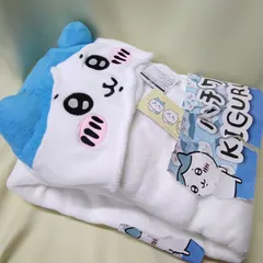 「ちいかわ」  ハチワレ着ぐるみ（大人用フリーサイズ）ハチワレの顔がデザインされた可愛いフード 【未使用品】 A868のサムネイル