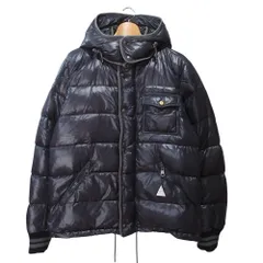 良品 MONCLER モンクレール BORROME フーデッド ダウンジャケット 3 ネイビー メンズ 古着 中古 USEDのサムネイル