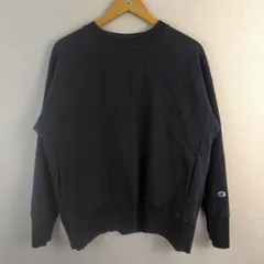 Champion チャンピオン スウェット フロントポケット ブラック L メンズ 古着 アメカジ ストリートのサムネイル