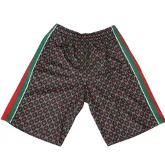 美品 GUCCI グッチ ウェブライン GG柄 イージーショートパンツ ハーフパンツ M マルチカラー メンズ 古着 中古 USEDのサムネイル