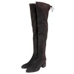 新品同様 STUART WEITZMAN スチュアートワイツマン スエードレザー ニーハイブーツ ロングブーツ サイズ37 23.5cm相当 ブラウン レディース 古着 中古 USEDのサムネイル