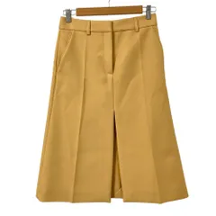 美品 STELLA McCARTNEY ステラマッカートニー スリット ミディスカート サイズ36 イエロー レディース 古着 中古 USEDのサムネイル