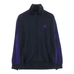 Needles (ニードルス) 23AW TRACK JACKET パピヨン刺繍 ジップアップトラックジャケット ブラック/パープル MR509のサムネイル