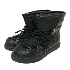 美品 MONCLER モンクレール New Fanny レースアップ スノーブーツ 37 24cm相当 ブラック レディース 古着 中古 USEDのサムネイル