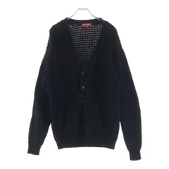 SUPREME (シュプリーム) 21AW Waffle Knit Cardigan ワッフル ニット カーディガン ブラックのサムネイル
