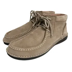 美品 BIRKENSTOCK ビルケンシュトック PASADENA HI パサデナ ハイカット スエード チャッカブーツ サイズ38 24.5cm ベージュ レディース 古着 中古 USEDのサムネイル