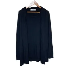美品 Max Mara マックスマーラ カシミヤブレンド カーディガン ノースリーブトップス アンサンブルニット M ブラック レディース 古着 中古 USEDのサムネイル
