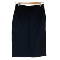 美品 PRADA プラダ ヴィンテージ ナイロン ストレッチスカート サイズ42 ブラック レディース 古着 中古 USEDのサムネイル