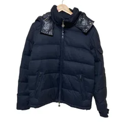 良品 MONCLER モンクレール モンジュネーブル フーデッド ダウンジャケット 2 ネイビー メンズ 古着 中古 USEDのサムネイル