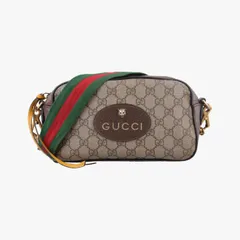 グッチGucciネオ ヴィンテージ メッセンジャー ベージュ×ブラウン PVCコーティングキャンバス×レザー 476466 製番不明のサムネイル