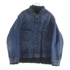 Sacai (サカイ) 25SS×LEVI'S Men's Denim x Matelasse Twill Reversible Blouson リーバイス マトラッセツイル リバーシブル デニムジャケット 25-03706M PC9-0035J-000のサムネイル