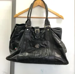 【D2-25】◇  Orobianco   トートバッグ　ブラック　（肩ひも欠品）のサムネイル