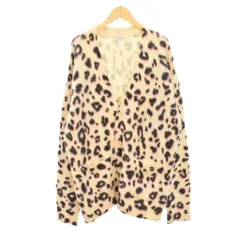 ドリスヴァンノッテン DRIES VAN NOTEN 22AW ウールカシミヤ レオパード柄 ニット カーディガン M アイボリー ☆AA★のサムネイル