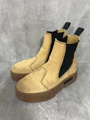 PUMA プーマ スウェード 厚底 サイドゴア ブーツ size23.5/ベージュ ◆■ レディースのサムネイル