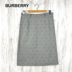 BURBERRY LONDON バーバリーロンドン ホース総柄 コットンスカート グレー 大きいサイズのサムネイル