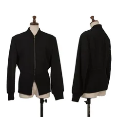 コムデギャルソンCOMME des GARCONS ウールリブデザイン中綿ブルゾン 黒Mのサムネイル