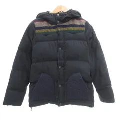 チチカカ titicaca ダウンパーカー ジャケット M 紺 ネイビー 切り替えデザイン 長袖 /ML ■ECF003のサムネイル