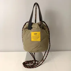 キウ KiU PADDED DRAWSTRING BAG／パデッドドローストリングバッグ 【持ち手の長さ107cm 縦18.5cm 横18cm マチ11cm】 カーキのサムネイル