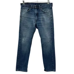 メキシコ製 Levi's 505 デニムパンツ W34 ブルー リーバイス ジップアップ 紙パッチ コインポケット アメカジ デニム ジーンズ 2608-27のサムネイル
