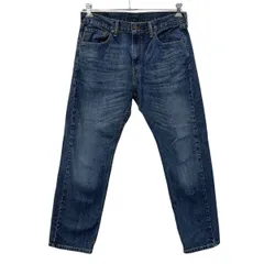 メキシコ製 Levi's 505 デニムパンツ W33 ブルー リーバイス ジップアップ 紙パッチ コインポケット アメカジ デニム ジーンズ 2608-89のサムネイル