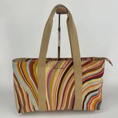 Paul Smith/ポールスミス、マルチカラー、ストライプ柄トートバッグ