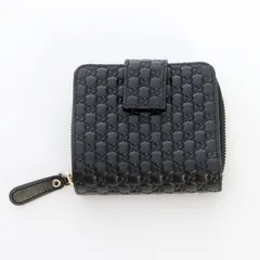 GUCCI GG柄 マイクログッチシマ レザー二つ折り財布のサムネイル