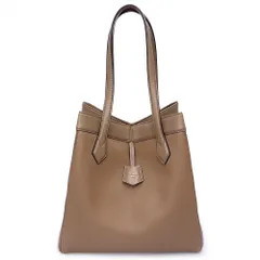 フェンディ 8BH415 Origami オリガミ ラージ グレインレザー ブラウン トートバッグ ゴールド金具 FENDI（未使用　展示品）のサムネイル