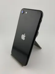 【中古・バッテリー劣化・画面キズ有・フレームキズ有】iPhone SE 2020 64GB ブラック SIMロック解除済のサムネイル