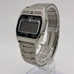 SEIKO ALBA デジタル腕時計 5BAR シルバー 80's ビンテージ - メルカリ