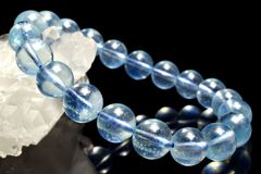 高発色◇6条スター 合成スターサファイア 8mm ブレスレット 1個売り 
