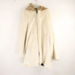 美品 1PIU1UGUALE3 ウノピュウノウグァーレトレ MRC167 WRAP HOODED COAT フーデッドコート V L ポリエステル 長袖 ベージュ ファー メンズ AN3818B23 のサムネイル