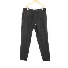 美品 1PIU1UGUALE3 ウノピュウノウグァーレトレ P659 EZ SLACKS ドローストリングイージー パンツ VI XL コットン レーヨン メンズ AN3853A23 のサムネイル