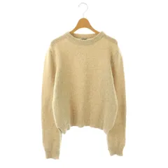 キャシャレル cacharel ニット セーター 長袖 メリノウール カシミヤ混 M ベージュ /HK ■GY06のサムネイル