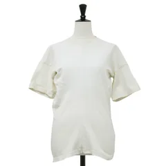 BOTTEGA VENETA ボッテガヴェネタ Tシャツ オフホワイト 白 サイズ:M | コットン アシンメトリー 半袖 Tシャツ / カットソー | クルーネック ショートスリーブ ドレープ | トップス | イタリア製【レディース】【中古】のサムネイル