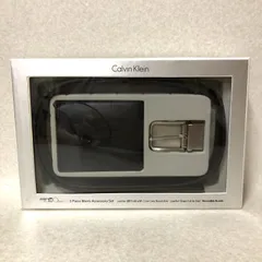 D1027 Calvin Klein カルバンクライン ベルト バックル 財布 ギフトセット 黒 266923094のサムネイル