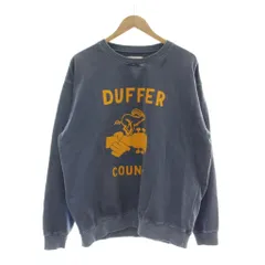 ザ・ダファー・オブ・セントジョージ The DUFFER of ST.GEORGE トレーナー XL 青 ブルー ロゴプリント クルーネック 長袖 /DUのサムネイル