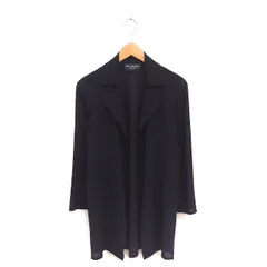 ボディドレッシングデラックス BODY DRESSING Deluxe カーディガン トッパー ロング シアー ウール 薄手 長袖 9 黒 ブラック /TTのサムネイル