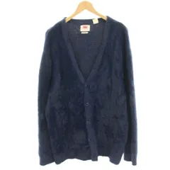 リーバイス Levi's RELAXED ニットカーディガン 長袖 Vネック L 紺 ネイビー /HNのサムネイル