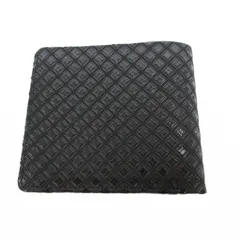 印傳屋 INDEN‐YA INDENYA 美品 HISOCA 黒漆 二つ折り財布 総柄 黒 /MG ■GY99のサムネイル