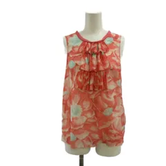 ジルスチュアート JILL STUART ブラウス S ピンク 花柄 ノースリーブ タンクトップ フリル /PP ■ECD001のサムネイル