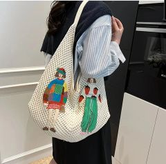 夏秋オシャレ❤️個性派トートバッグ✦女子会も普段着に最適！ - メルカリ