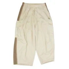 Needles ニードルス QV1661 THE GALLERY BOX 別注モデル H.D. Track Pant ヒザデル トラック パンツ オフホワイト系 M【中古】のサムネイル
