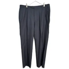 Christian Dior クリスチャン ディオール 2タック スラックスパンツ 大きいサイズ ネイビー(メンズ XXL相当)中古 古着 Y7524のサムネイル